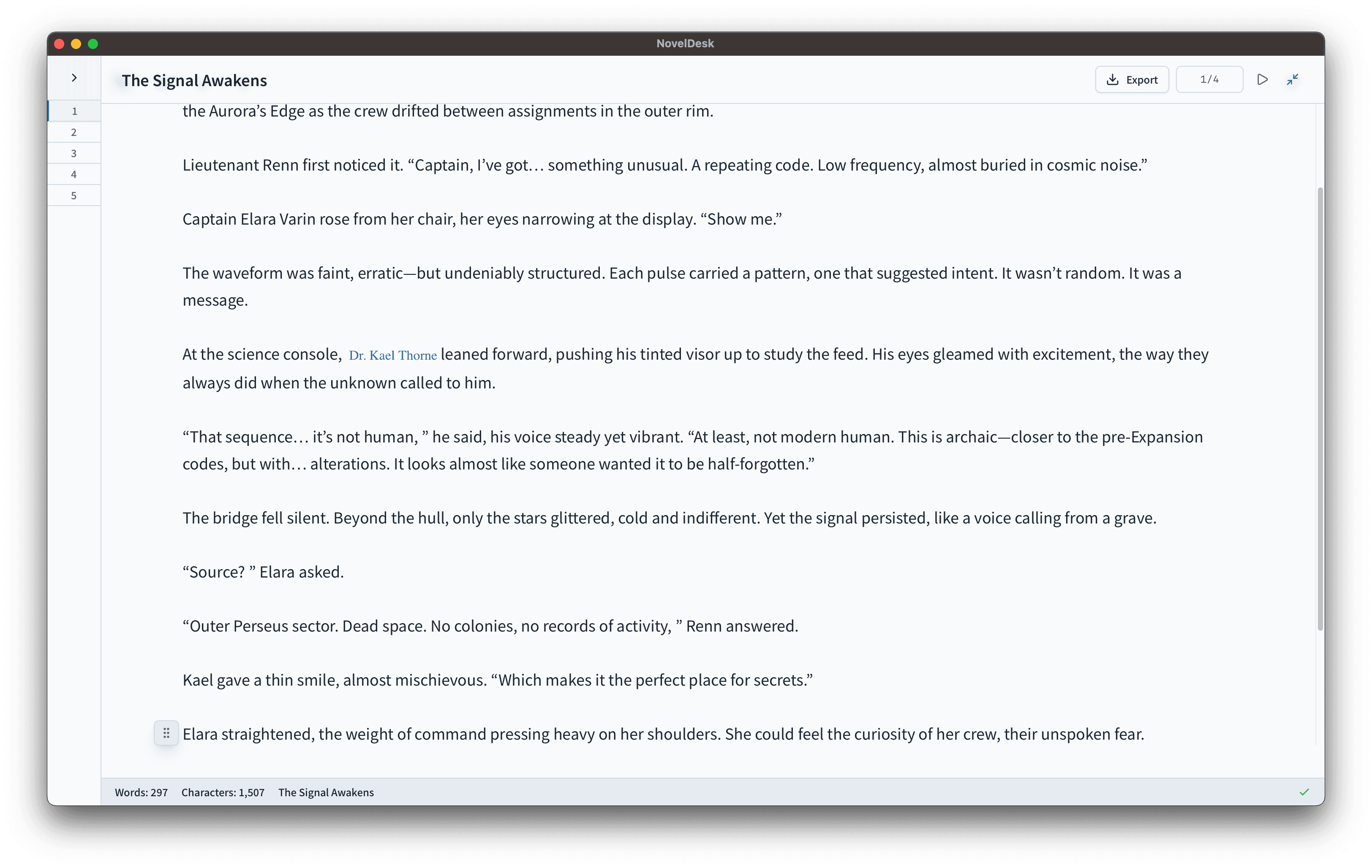 NovelDesk Screenshot 2
