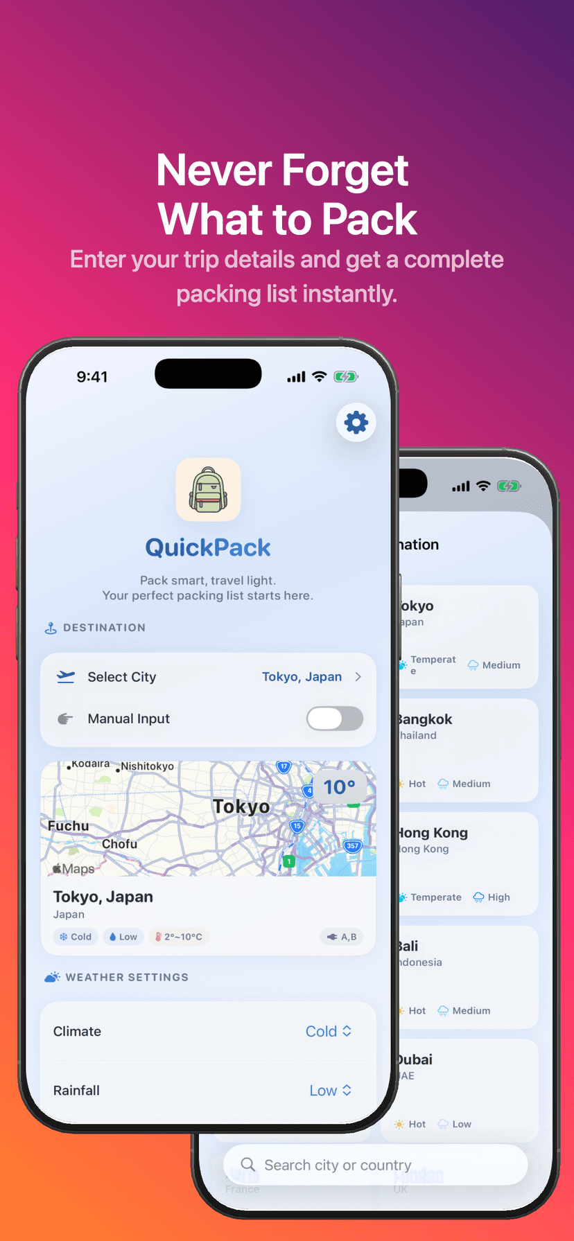 QuickPack Screenshot 1